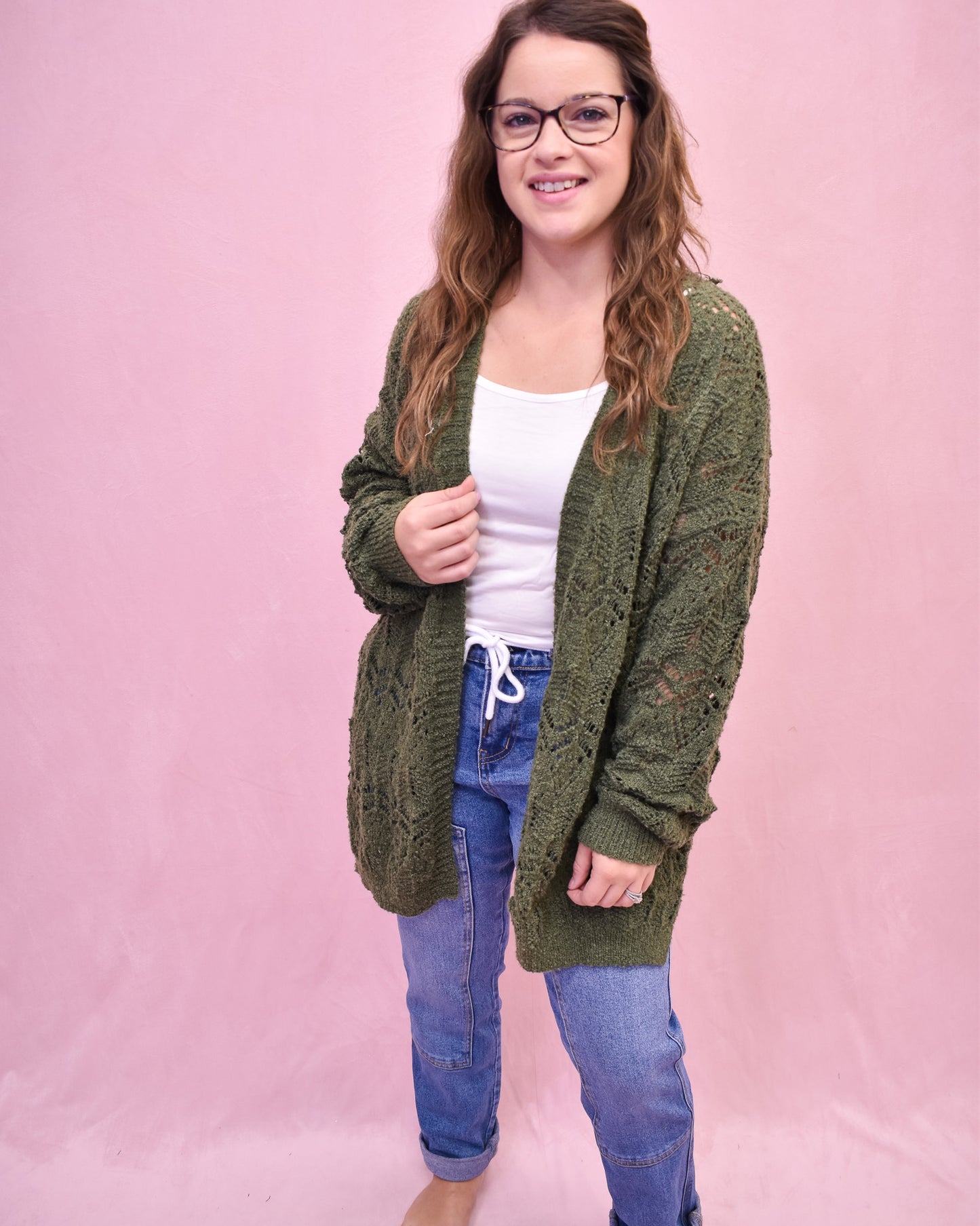 Lost In Love Open Front Knit Cardigan