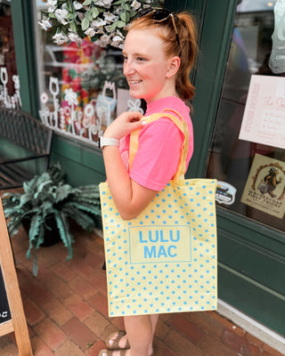 LuLu Mac Polka Dot Reusable Tote Bag