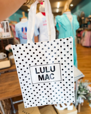 LuLu Mac Polka Dot Reusable Tote Bag