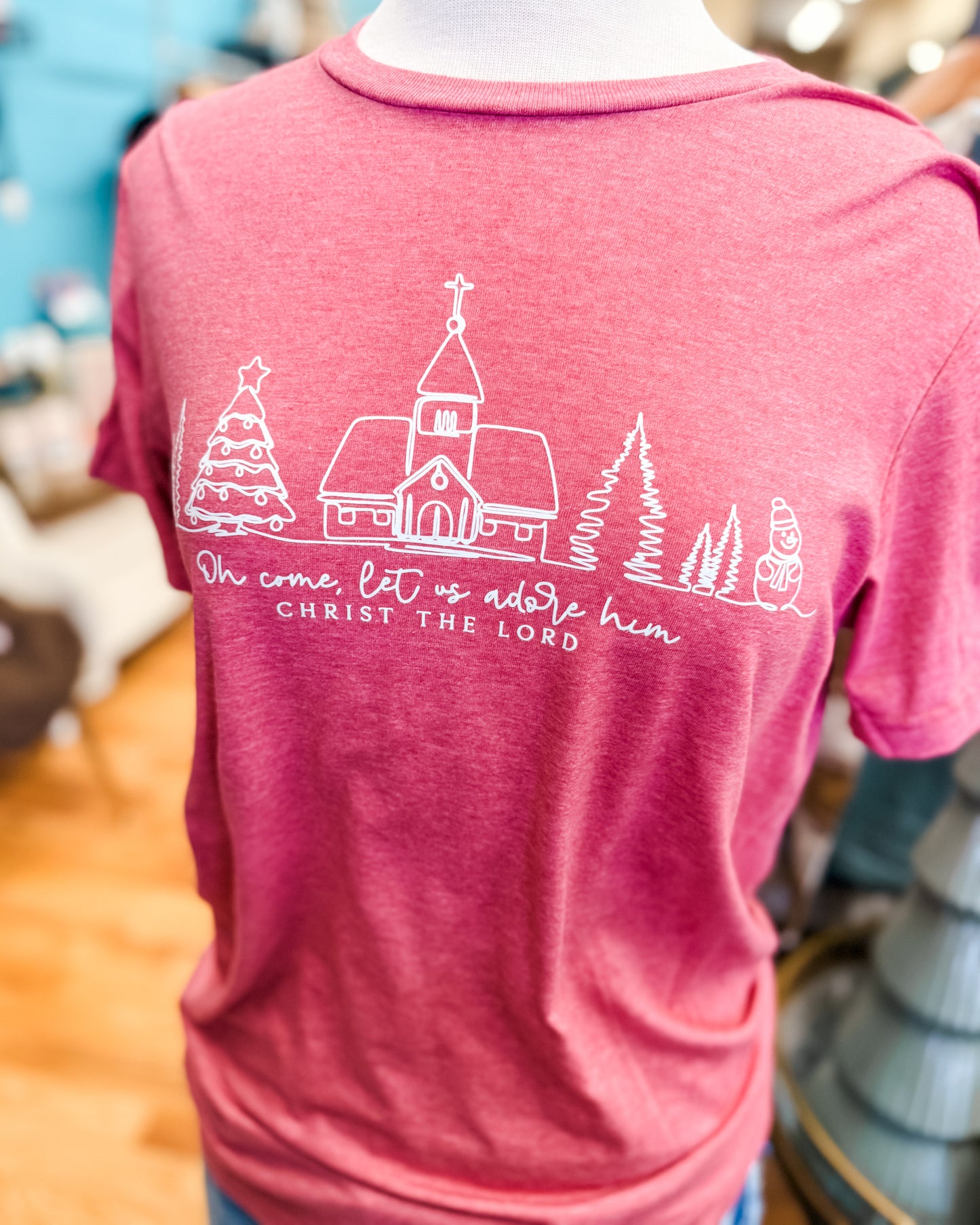 Oh Come Let Us Adore Him Graphic Tee