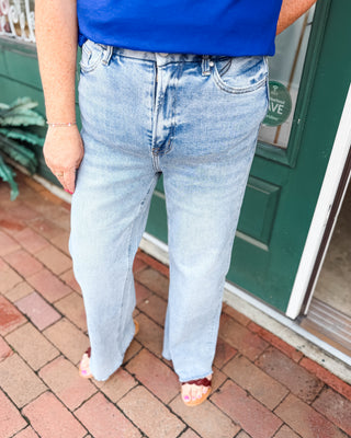 risen high rise straight jeans