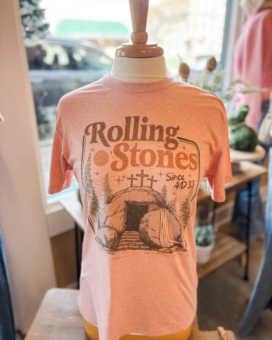 sublimation graphic tee rolling stones easter tshirt
