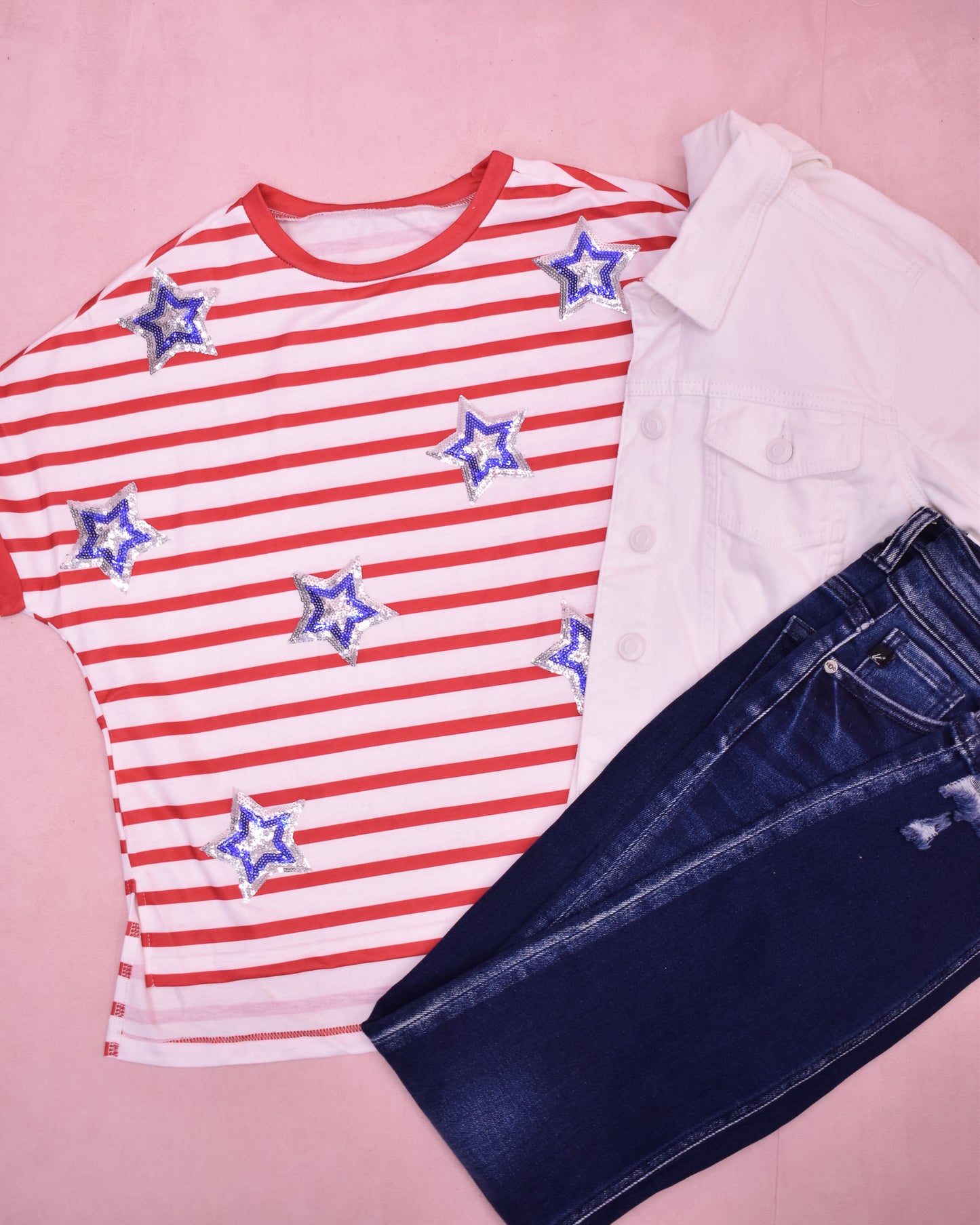Shine Bright Sequin Star Top