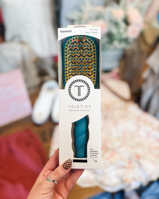 Teleties teal vented hairbrush