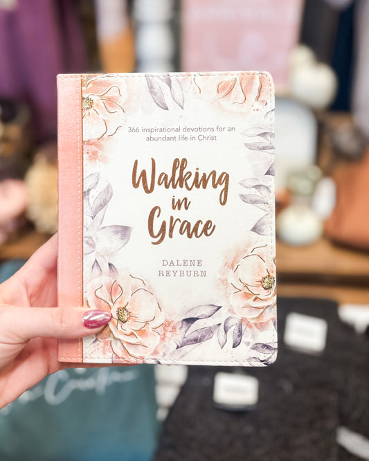 Walking In Grace Faux Leather Devotional