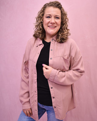 Charming Glance Oversized Tencel Top - The Southern Loft