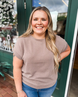 Cozy on Repeat Raised Rib Cap Sleeve Top - The Southern Loft
