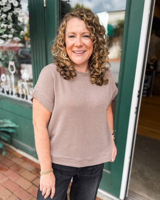 Cozy on Repeat Raised Rib Cap Sleeve Top - The Southern Loft