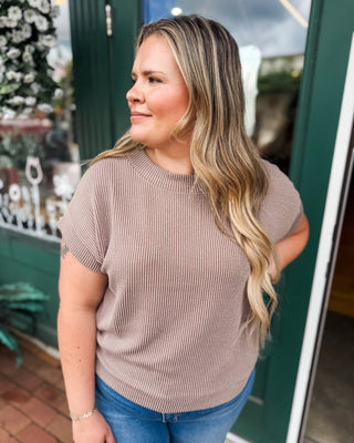Cozy on Repeat Raised Rib Cap Sleeve Top - The Southern Loft