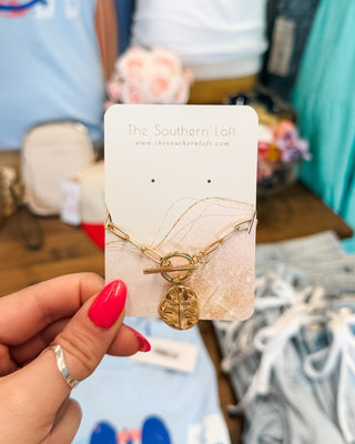 Cross My Heart Paperclip Chain Link Necklace - The Southern Loft