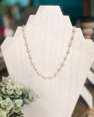 Drops of Pearl Chain Necklace - The Southern Loft