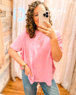 Easy Grace Raised Rib Top - The Southern Loft