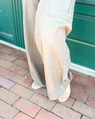 Feels Like Fall High Waisted Cargo Jeans - The Southern Loft