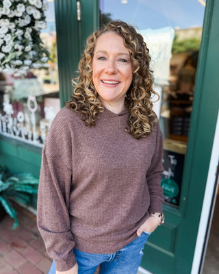 Flight Plans Ribbed Knit Hooded Pullover - The Southern Loft