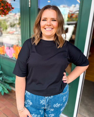 Gameday Basic Ribbed Knit Short Sleeve Top - The Southern Loft