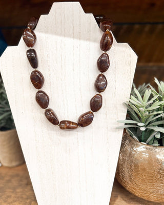Gemstone Glow Marble Necklace - The Southern Loft