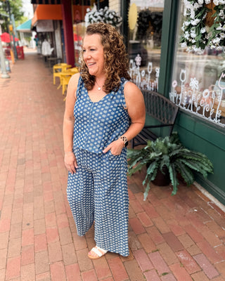 Happy Feelings Floral Embroidered Jumpsuit - The Southern Loft