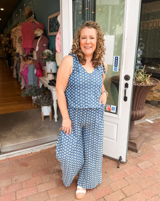 Happy Feelings Floral Embroidered Jumpsuit - The Southern Loft