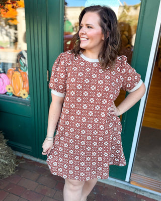 Harvest Heirloom Floral Embroidered A-Line Dress - The Southern Loft