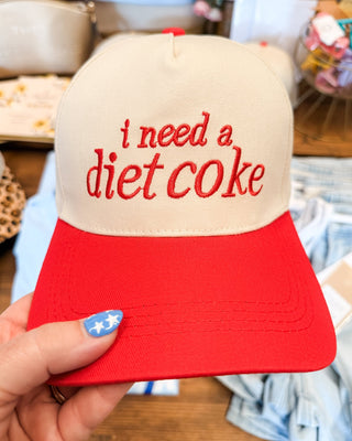 I Need A Diet Coke Canvas Hat - The Southern Loft