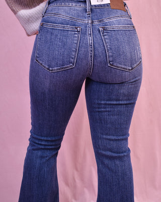 Judy Blue Vintage Wash Flare Jeans - The Southern Loft