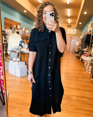 Lead Me Back To You Gauze Midi Dress - The Southern Loft