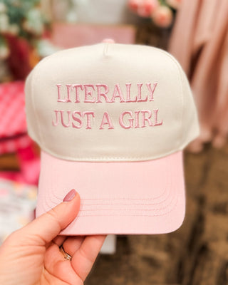 Literally Just A Girl Trucker Hat - The Southern Loft