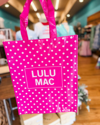 LuLu Mac Polka Dot Reusable Tote Bag - The Southern Loft