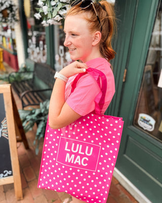LuLu Mac Polka Dot Reusable Tote Bag - The Southern Loft