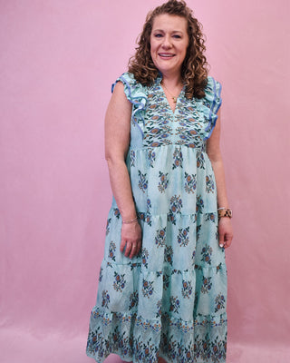 Lush Escape Floral Boho Midi Dress - The Southern Loft