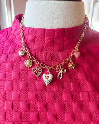 Multi Charm Statement Necklace - The Southern Loft