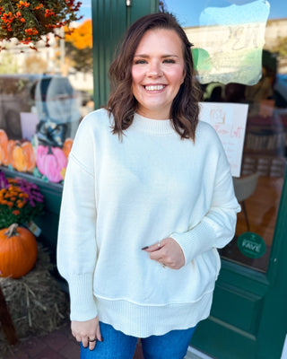 Perfectly Undone Exposed Seam Slouchy Pullover Sweater - The Southern Loft