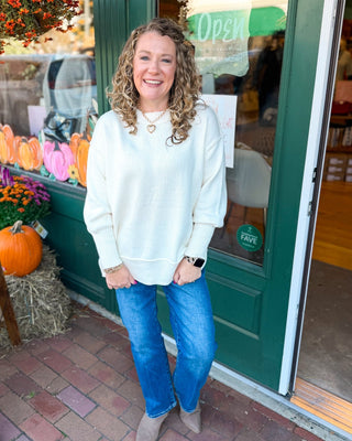 Perfectly Undone Exposed Seam Slouchy Pullover Sweater - The Southern Loft