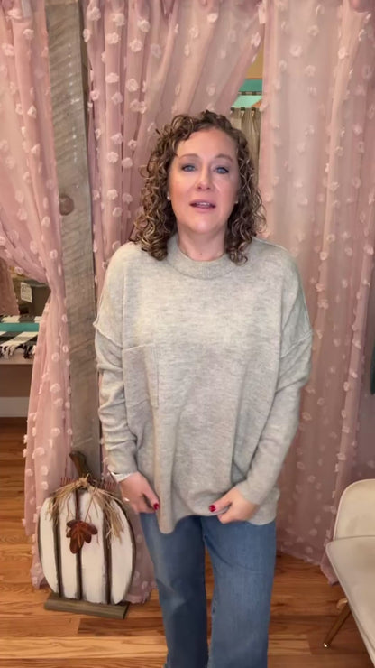 On My Side Pocket Soft Sweater