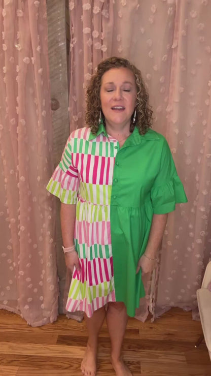 New To Town Stripe Dress