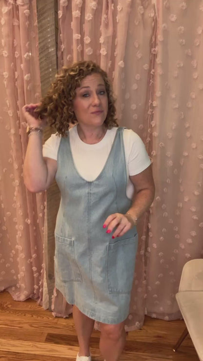Blue Jean Queen Overall Dress