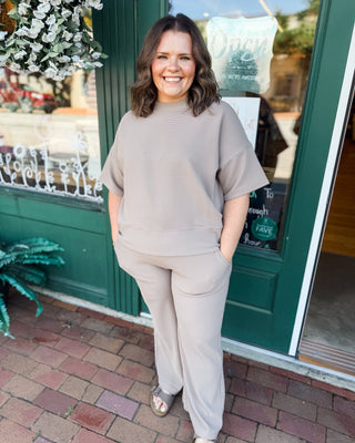Put Together Ribbed Top + Pants Casual Set - The Southern Loft