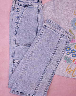 RISEN Straight Leg Cargo Jeans - The Southern Loft