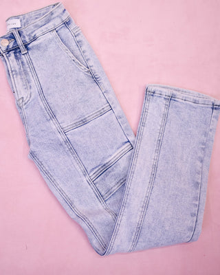 RISEN Straight Leg Cargo Jeans - The Southern Loft