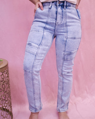 RISEN Straight Leg Cargo Jeans - The Southern Loft
