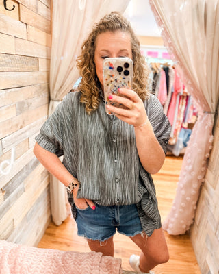 Shimmer Shift High-Low Top - The Southern Loft
