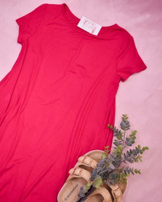 Simply Basic Casual Midi Dress - The Southern Loft