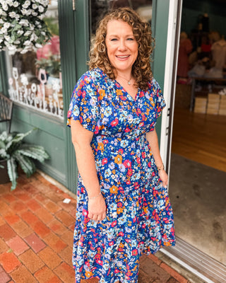 Spring Meadow Floral Tiered Midi Dress - The Southern Loft