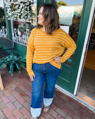 Starting Memories Long Sleeve Striped Top - The Southern Loft