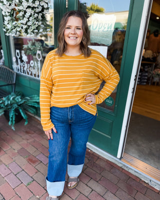 Starting Memories Long Sleeve Striped Top - The Southern Loft