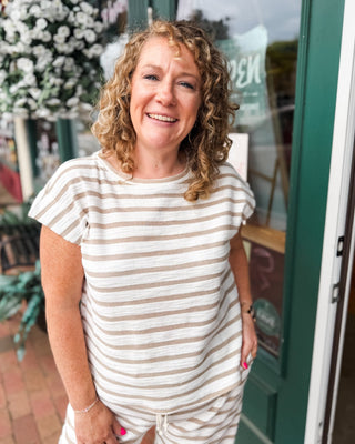 Summer Casual Striped Knit Top - The Southern Loft