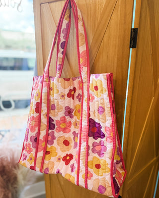 Sunshine Quilted Large Tote Bags - The Southern Loft