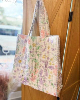 Sunshine Quilted Large Tote Bags - The Southern Loft