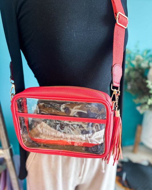 Sweet Sideline Clear Crossbody Bag - The Southern Loft