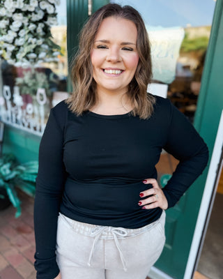 Take The Time Slim Rib Knit Top - The Southern Loft